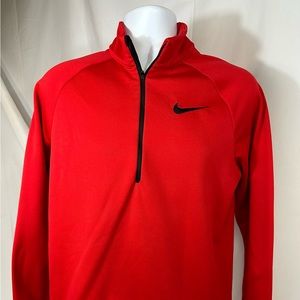 NWOT Men’s Nike Dri-Fit Pullover Quarter Zip Shirt Jacket Size Medium Red